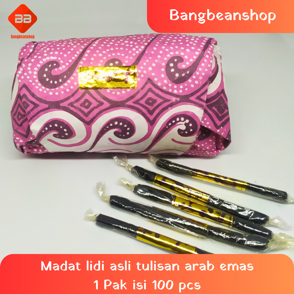 Jual Madat Lidi Asli Tulisan Arab Emas Madat Turki 1 Pak isi 100 pcs ...