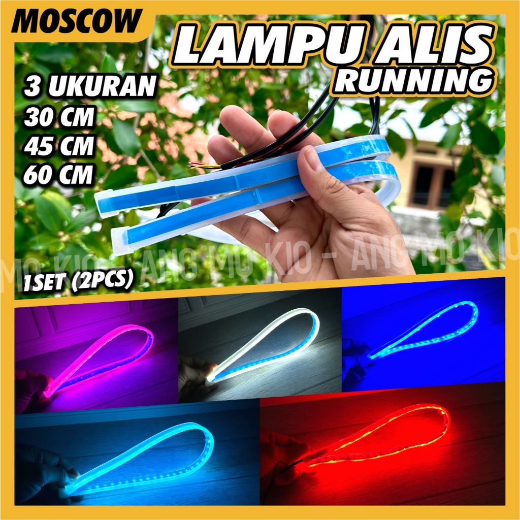 Jual LAMPU ALIS RUNNING PANJANG 30CM LAMPU LED ALIS TEMPEL FLEXIBLE ...