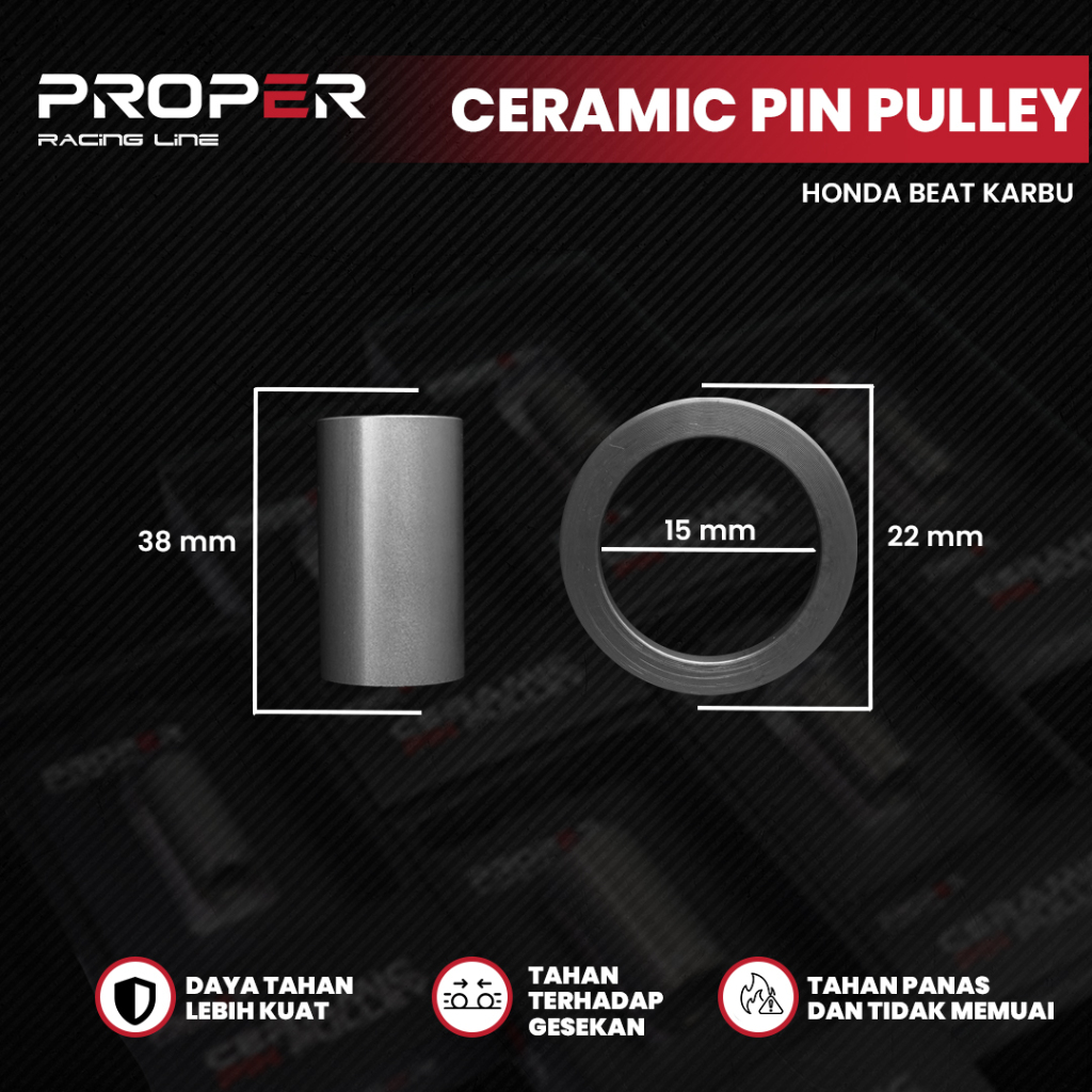 Jual BOSHING PULLEY PROPER BEAT SCOOPY SPACY KARBU CARBU FI VARIO 110 ...