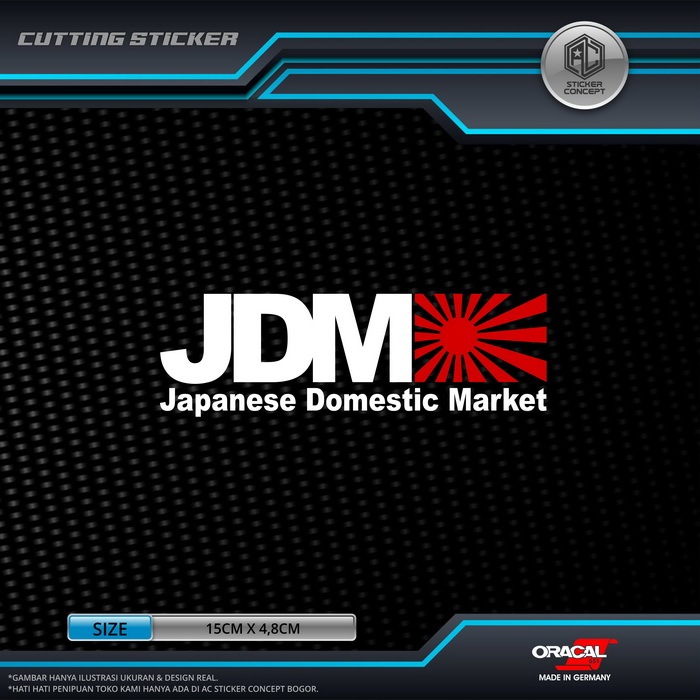 Jual Sticker Cutting Japanese Domestic Market Jdm Stiker Kaca Body ...