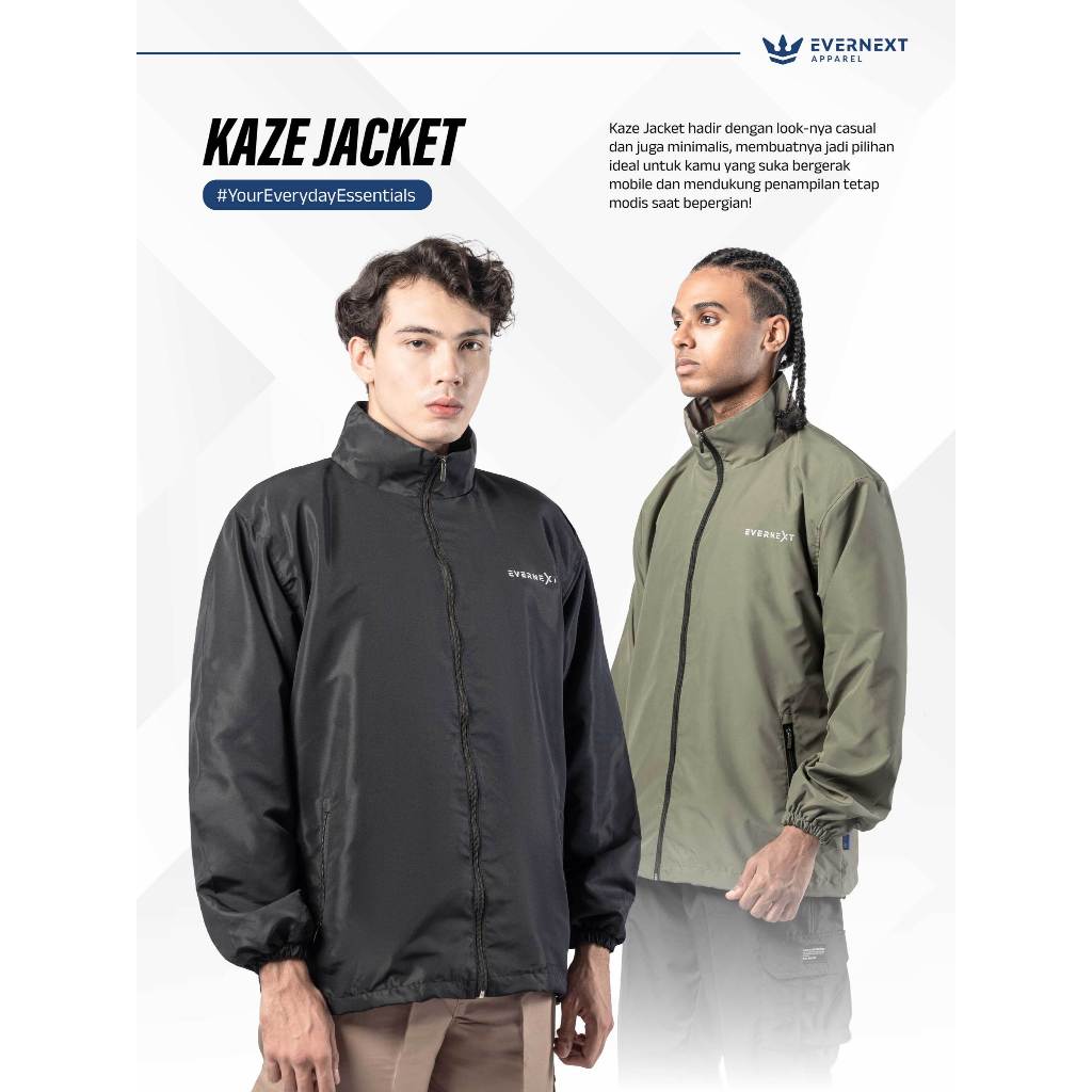 Jual Evernext Apparel - Jaket Motor Parasut Pria Jaket Casual Pria ...