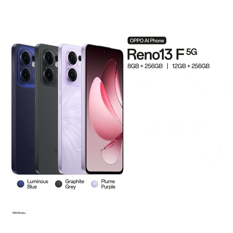 Jual NEW OPPO RENO 13F 5G NFC Ram 8/12gb Storage 256gb GARANSI RESMI ...