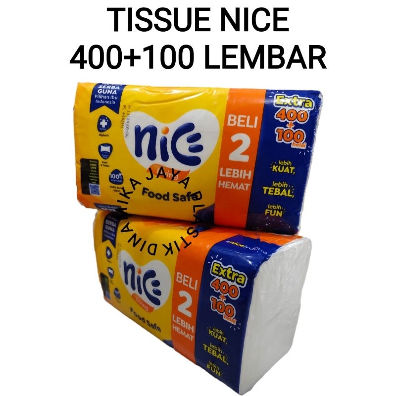 Jual Tissue Wajah Nice 400+100 lembar | Shopee Indonesia
