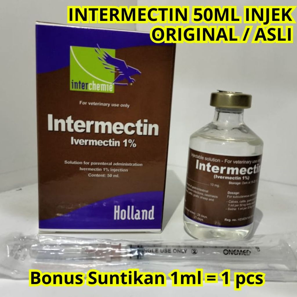 Jual INTERMECTIN 10ML INTERMECTIN 5ML INTERMECTIN 50ML Paket Obat ...