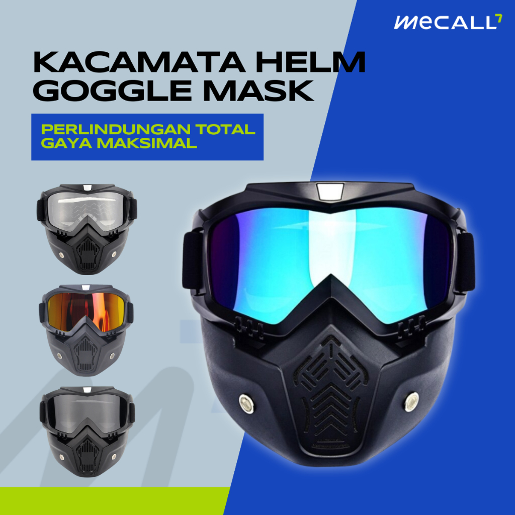 Jual Kacamata Goggles Mask Motor Retro Windproof | Shopee Indonesia