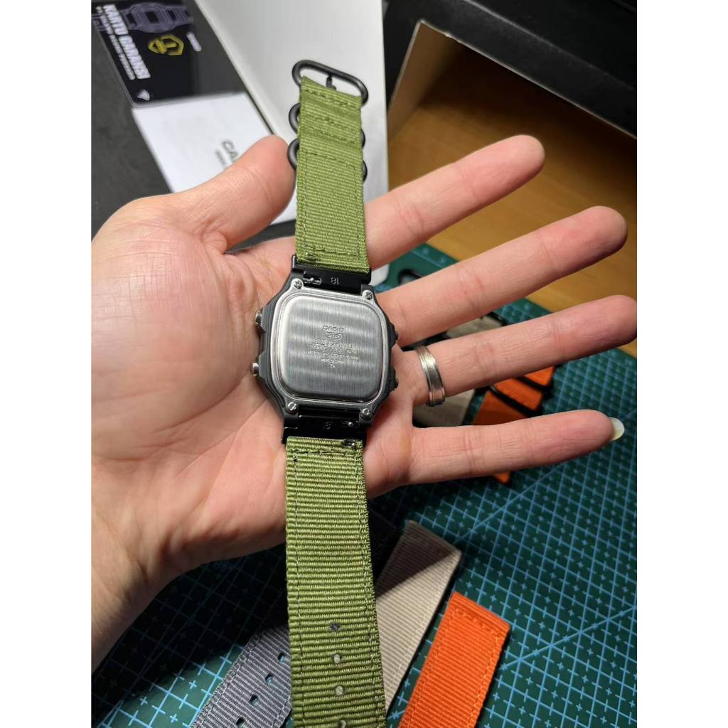 Jual Custom Casio Redline Meter Mod - Black Casio WS1600 Digital ...