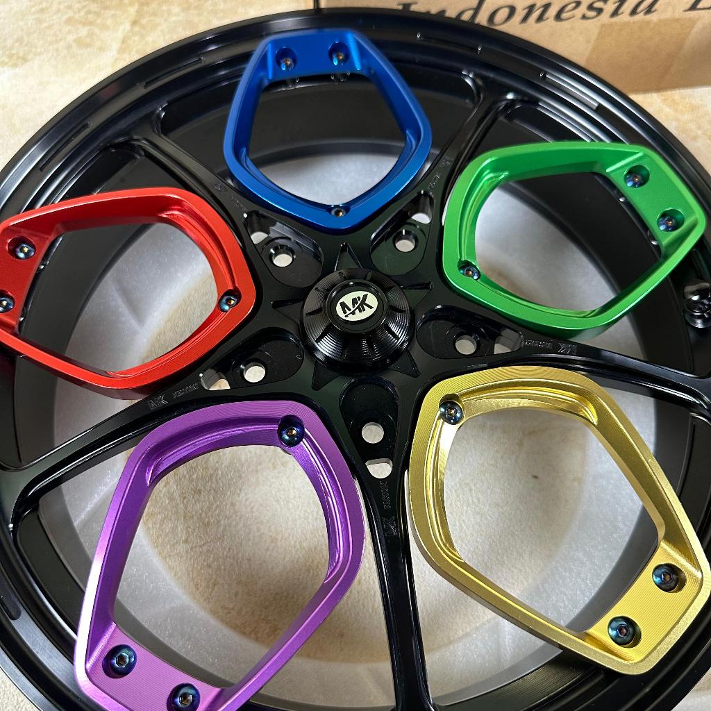 Jual Rims Velg MK FACTORY Black Rainbow Vespa Sprint Primavera GTS LX S ...