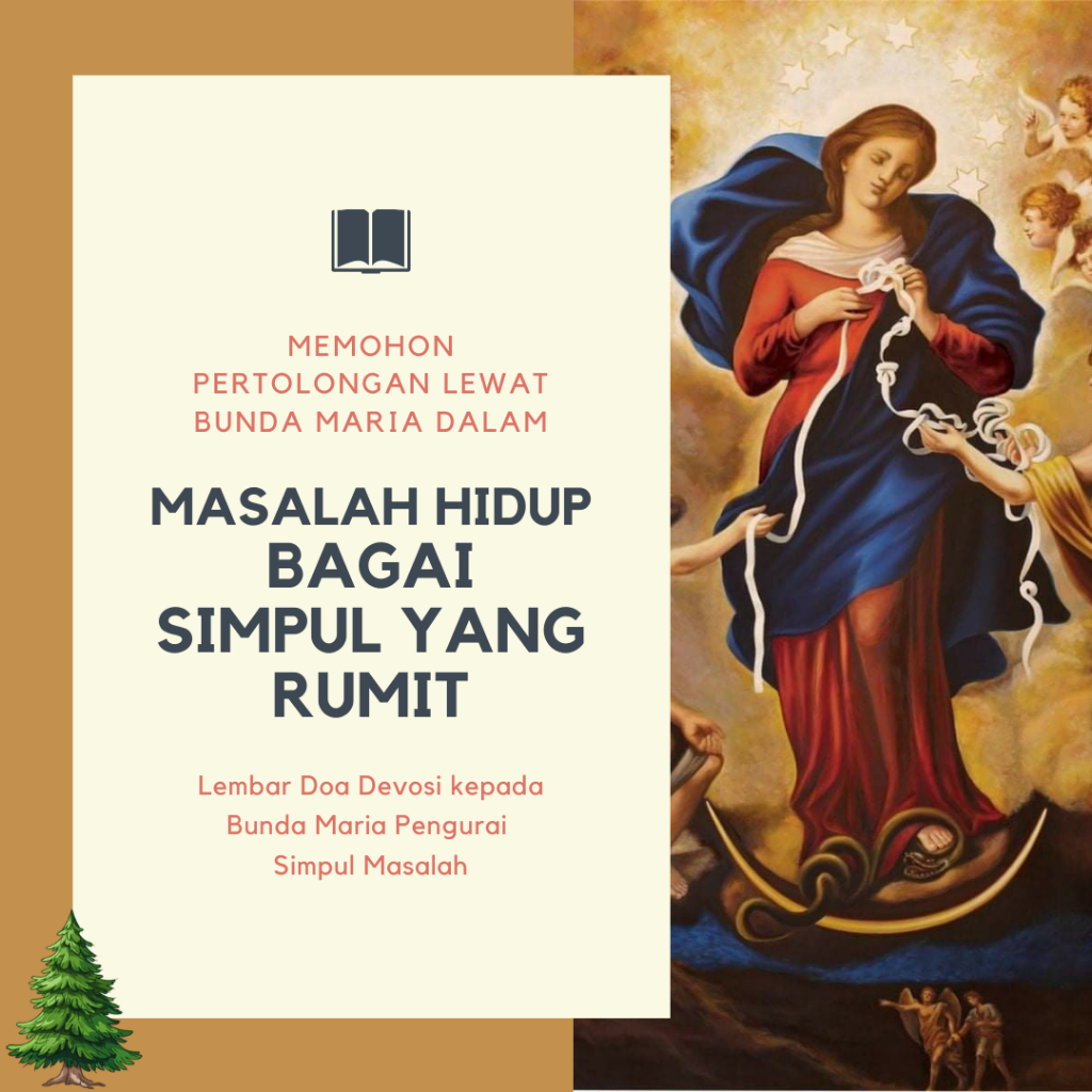 Jual Lembar Doa Devosi Kepada Bunda Maria Pengurai Simpul Masalah ...