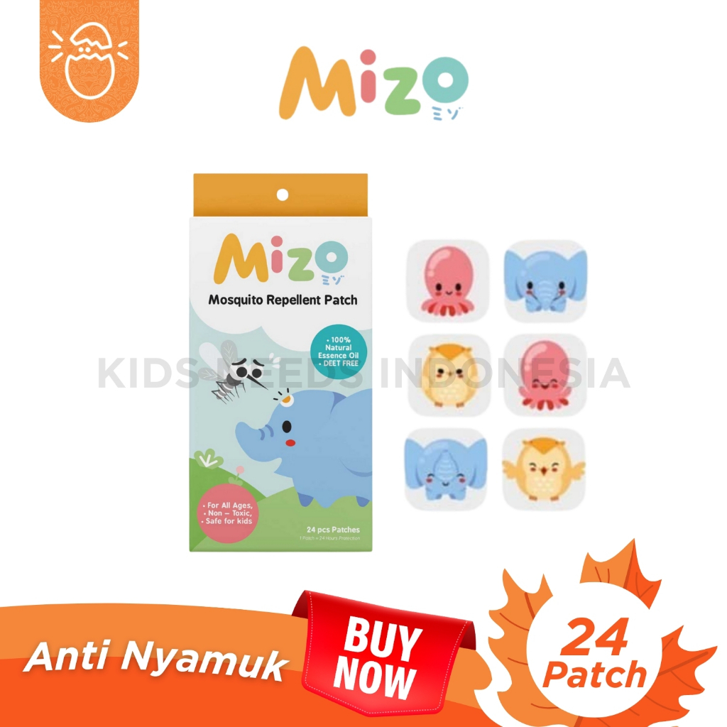 Jual MIZO Mosquito Repellent Patch Sticker Anti Nyamuk Bayi 24 pcs ...
