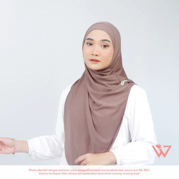 HAUWA Lalisa Hijab Bergo Melayu Instan Soft Inner Jersey