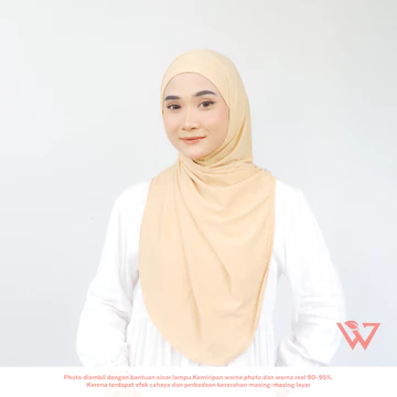 HAUWA Lalisa Hijab Bergo Melayu Instan Soft Inner Jersey