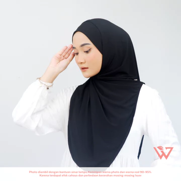 HAUWA Lalisa Hijab Bergo Melayu Instan Soft Inner Jersey