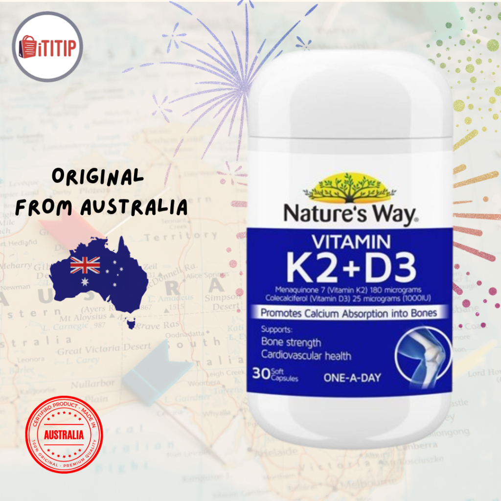 Jual Nature's Way Osteo K Vitamin K2 + D3 180mcg - 30 Softgel Capsules ...