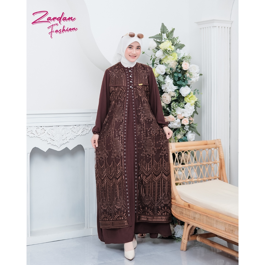 Jamoel - Zayana gamis brokat kondangan terbaru/gamis cantik elagan/ gamis terbaru hits 2025