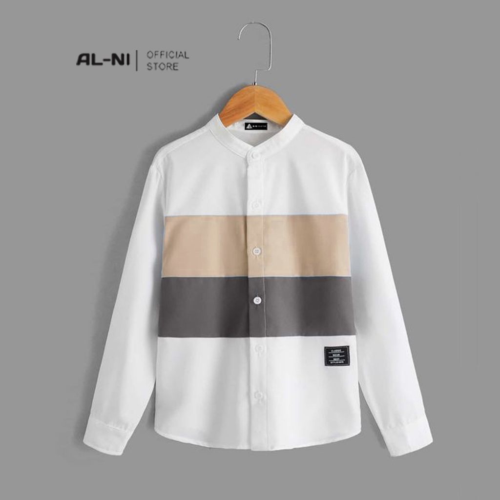 ALNI OFFICIAL STORE  - Kemeja Koko (KemKo) Pria Lengan Panjang Premium Hight Quality