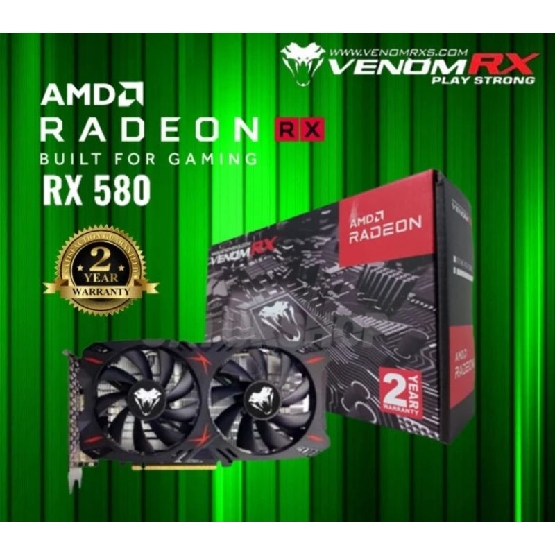 Jual VGA VENOMRX RADEON RX 580 8GB GDDR5 256Bit | Shopee Indonesia