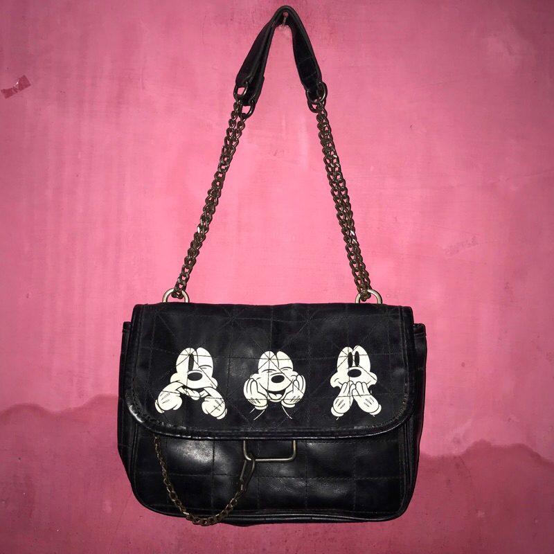 Shoulder Bag Mickey Mouse Bag Zara Jual Preloved Tas Zara Mickey - Main Image