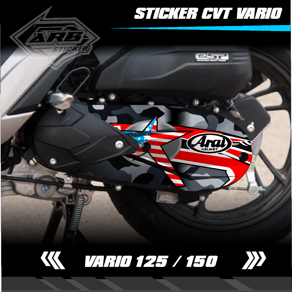 Jual COD Sticker CVT All Variant Motor Livery Arai Fire RX7 STRIPING ...