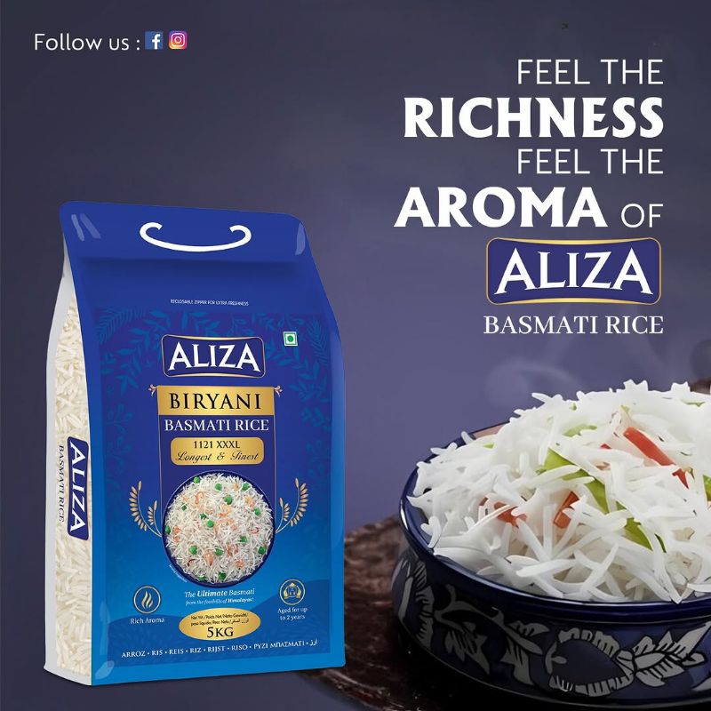 Jual Aliza Biryani Basmati Rice 5KG Super Panjang | Shopee Indonesia