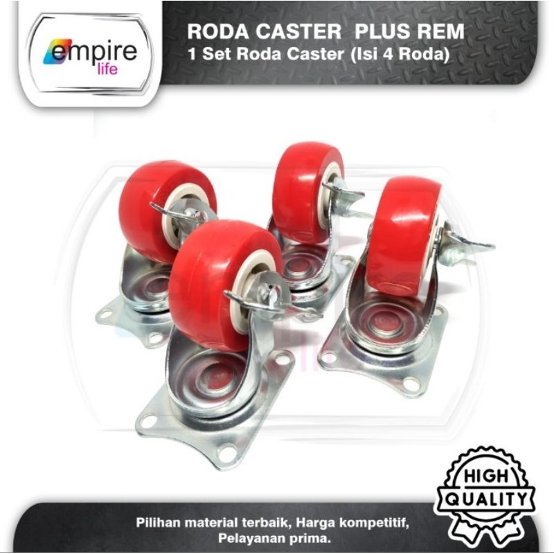 Jual Caster Roda 50mm (2 inch) / Kaki Roda Etalase 4pcs | Shopee Indonesia