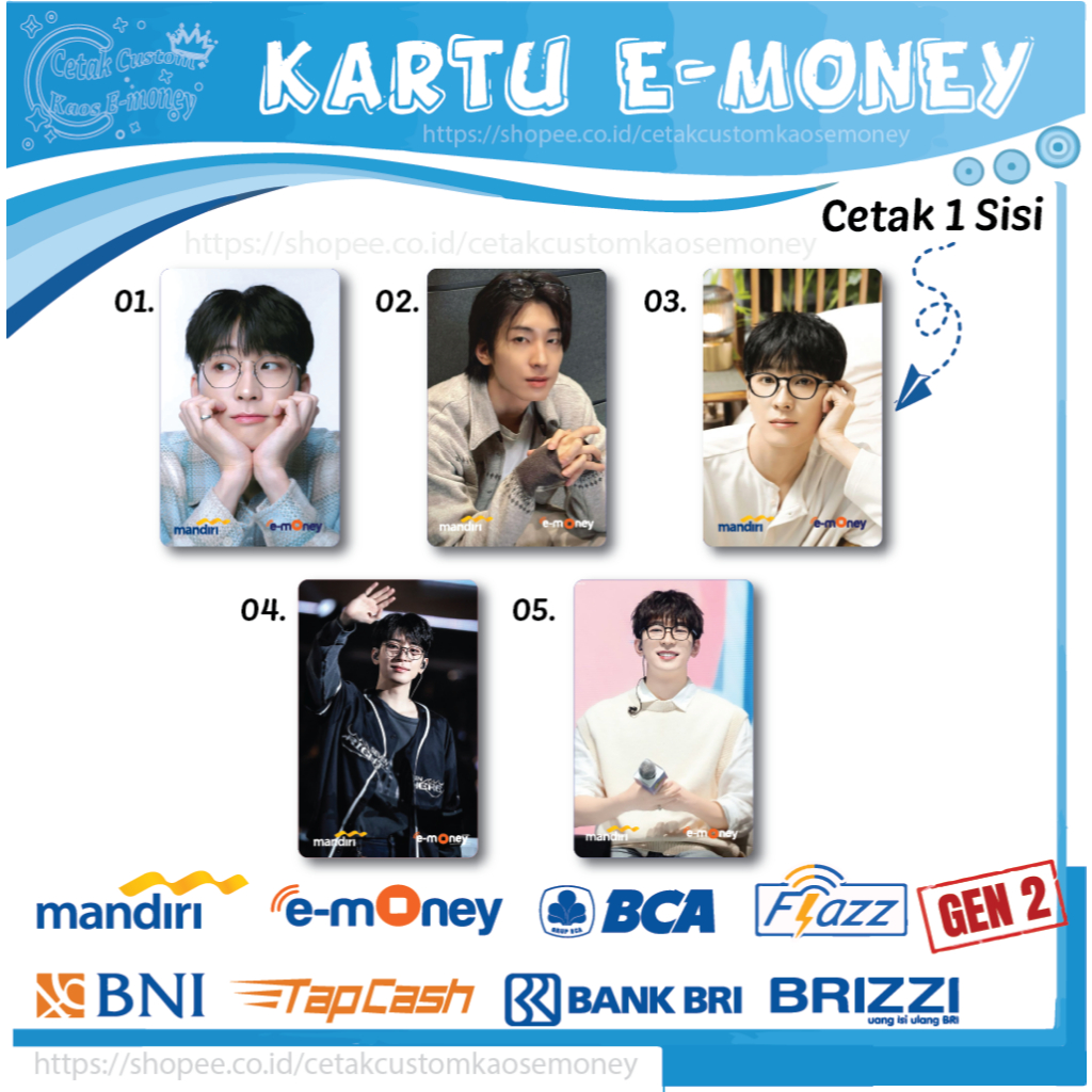 Jual KARTU EMONEY ETOLL KPOP WONWOO SEVENTEEN KOREA EMONEY MANDIRI BCA ...