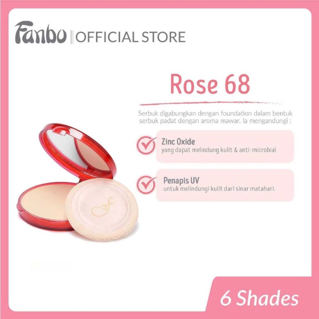 Jual KAORI - Fanbo Rose 68 Pancake Compact Powder | Shopee Indonesia