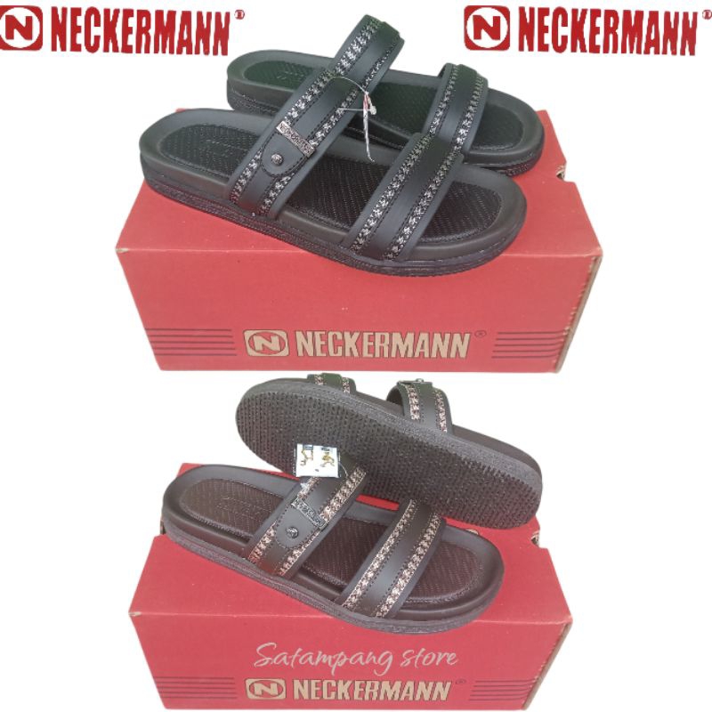 Jual NECKERMANN ELWOOD-702 SERIES Sandal pria tali ban dua hitam coklat ...