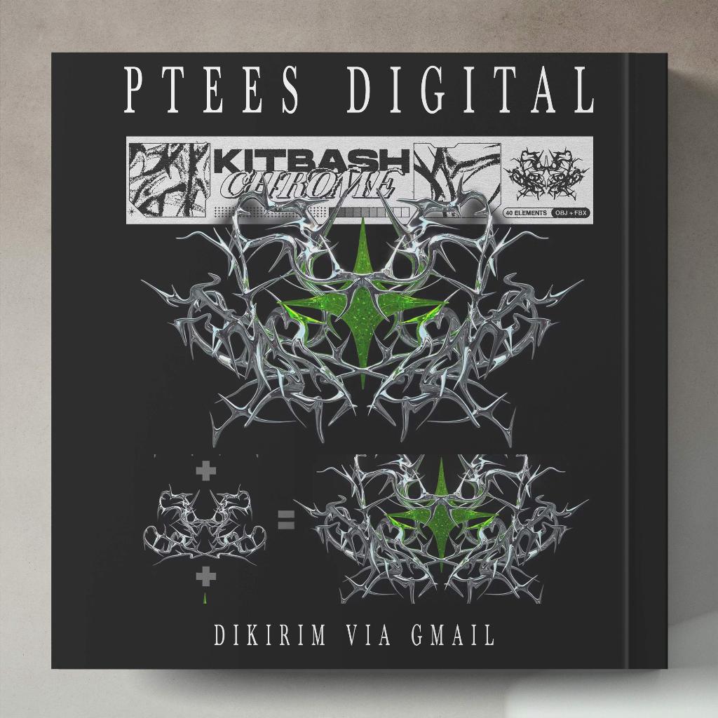 Jual PD0436 - Kitbash - 3D Chrome style - JPG + FBX + OJH | Shopee ...