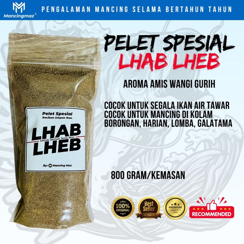 Jual Pelet Lhab Lheb 800g Pelet Spesial Racikan Umpan Ikan Untuk Semua ...