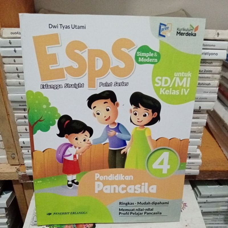 Jual BUKU PAKET ESPS PENDIDIKAN PANCASILA UNTUK SD/MI KELAS IV, 4 ...