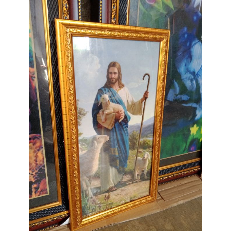Jual pajangan dinding bingkai perjamuan kudus ukuran kecil / walldecor ...