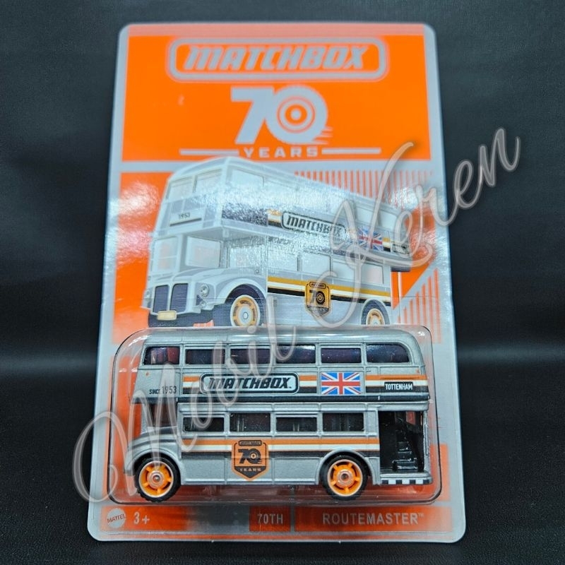 Jual Diecast Matchbox 70 Years limited edition Routemaster silver ...