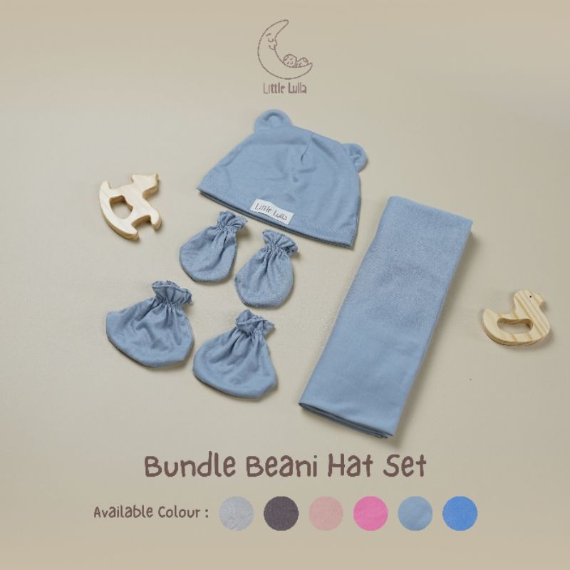 Jual Little Lulla - Bundle Beanie Hat Set / berisi bedong sartaki topi ...