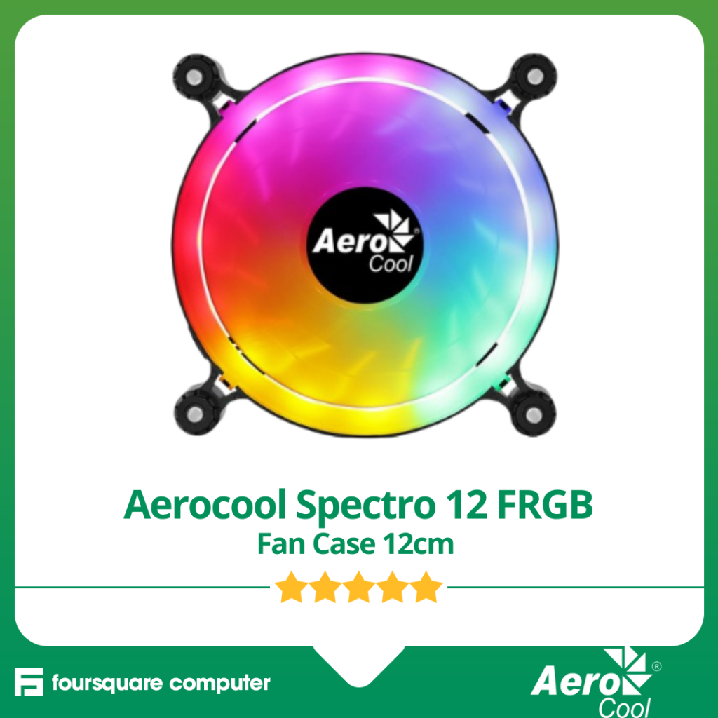 Jual Aerocool Spectro 12 FRGB Black | Fan Case Single 12cm | Shopee ...