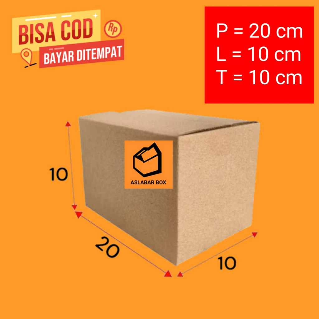 Jual Kardus Packing Polos Ukuran 20x10x10 Cm Premium Tebal | Shopee ...