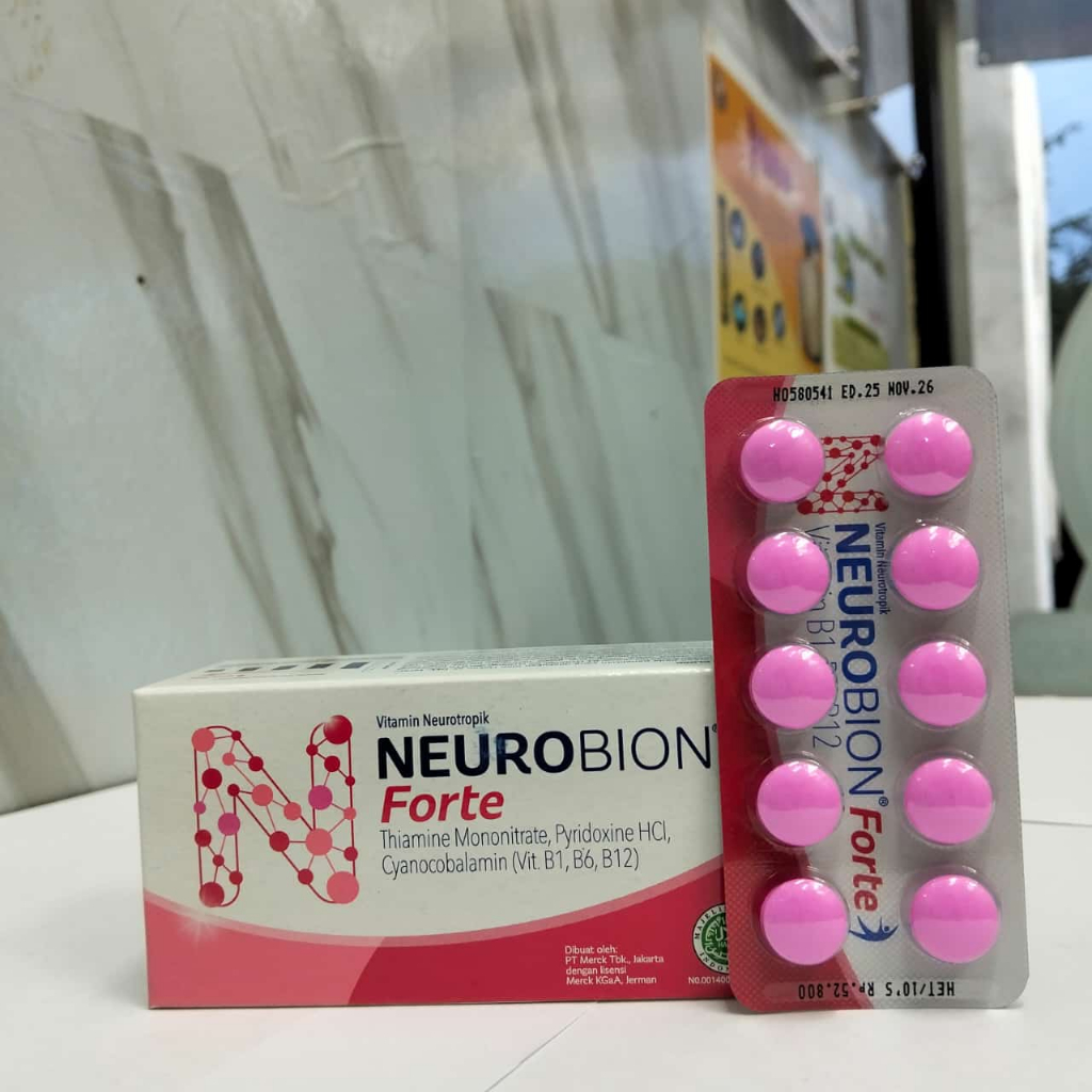 Jual Neurobion Forte 10 Tablet Vitamin Kebas Kesemutan | Shopee Indonesia