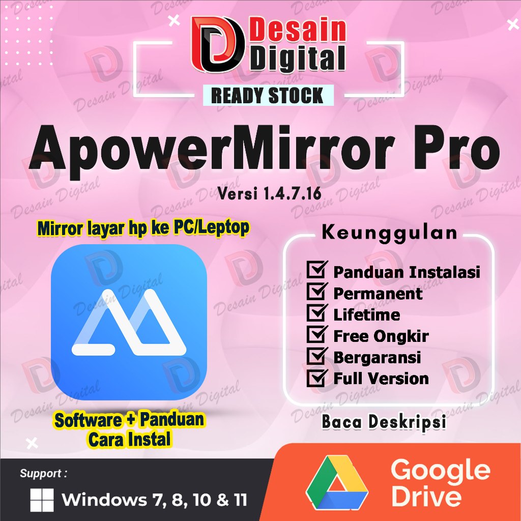 Jual Apowersoft ApowerMirror Pro - Aplikasi Untuk Mirror atau ...