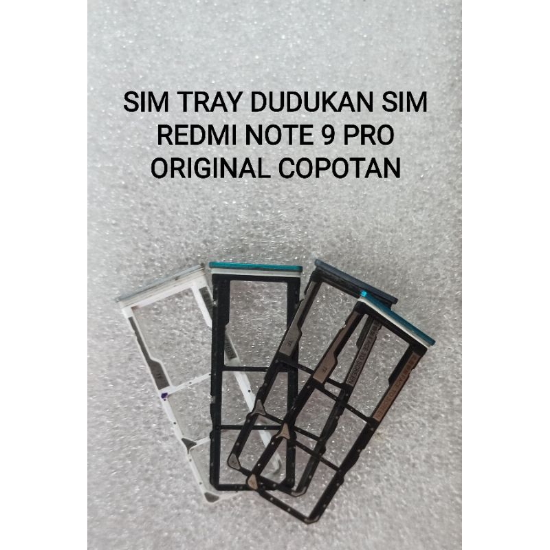Jual REDMI NOTE 9 PRO SIM TRAY DUDUKAN SIM ORIGINAL COPOTAN NORMAL ...
