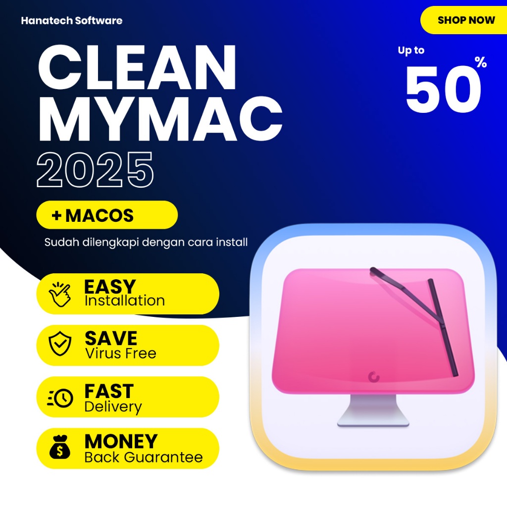 Jual CleanMyMac permanen untuk Mac M1 M2 M3 Intel Aplikasi Pembersih ...