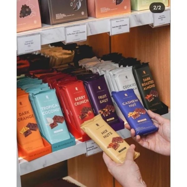 Jual Coklat RR Chocolate Bar 100 Gr Dark Roasted Almond, Mix Nuts ...