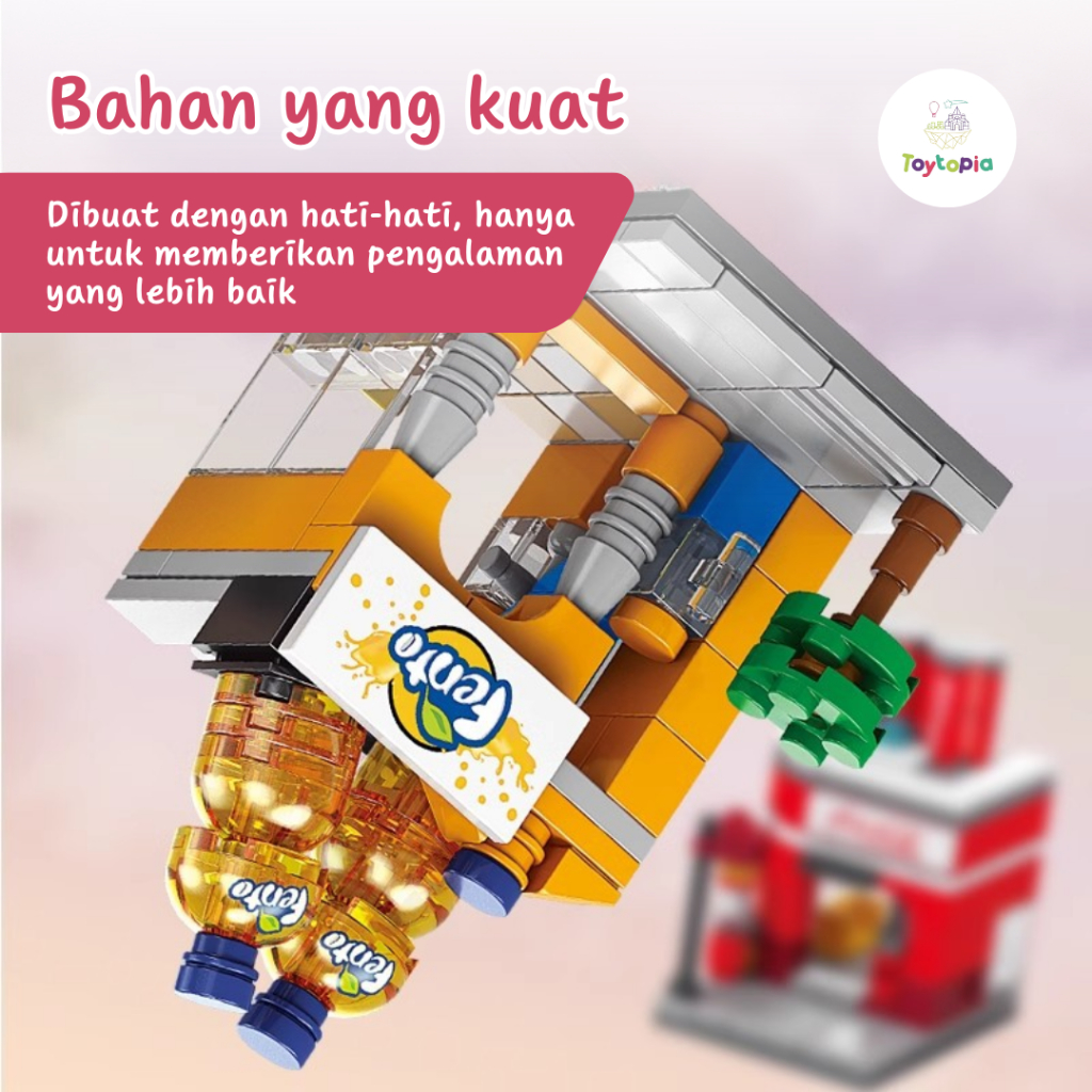 Jual Mainan Blok Seri Toko Burger Model Mainan Edukasi Mainan Bricks ...