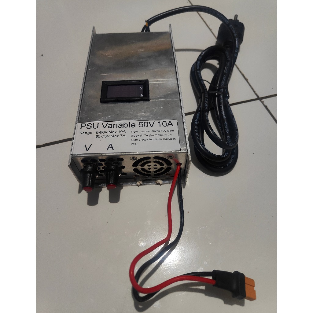 Jual Power Supply Modif adjustable 60V 10A PSU Variable 6 - 73V Bisa ...
