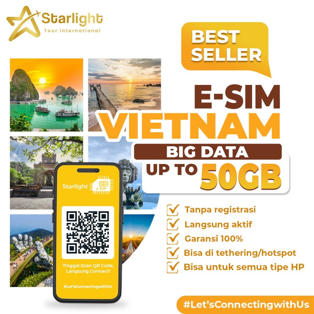 Jual E-SIM VIETNAM SCAN BARCODE LANGSUNG BISA PAKAI TANPA VPN | Shopee ...
