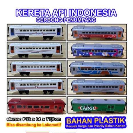 Jual Mainan Miniatur Kai Lokomotif Indonesia Kereta Mainan Kereta Api