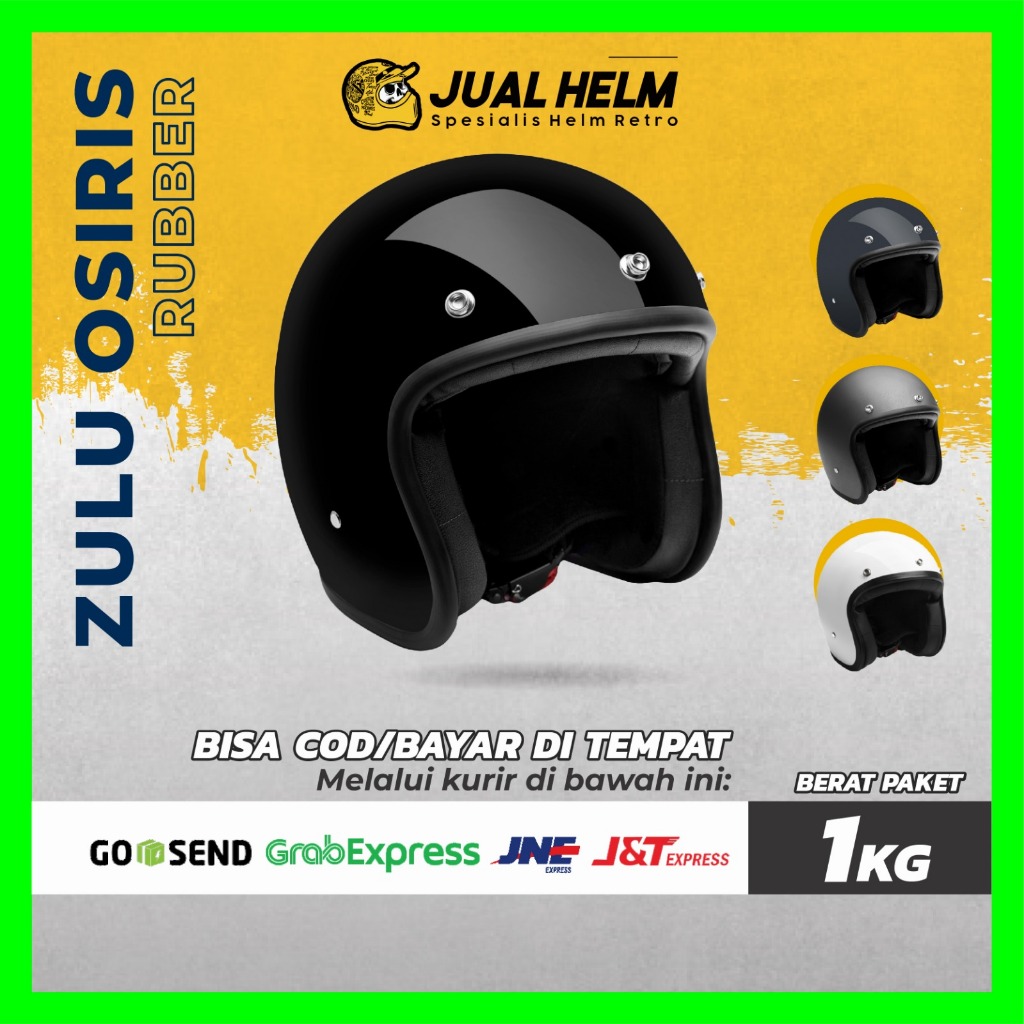 Jual Helm Retro Zulu Vintage Classic - Helm Cafe Racer Motor Klasik ...