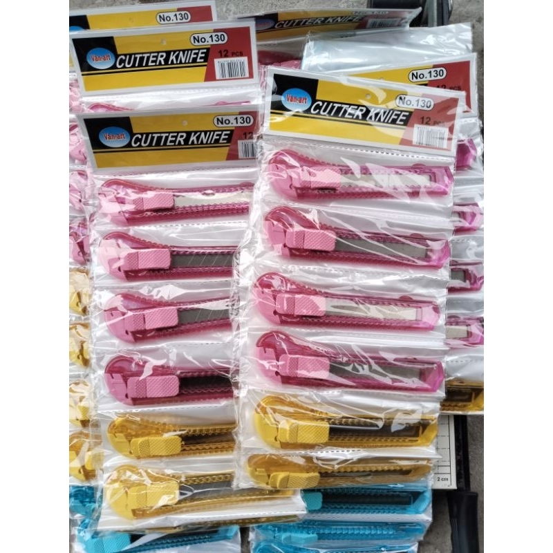 Jual 1RENTENG (12 PCS) CUTTER BESAR GAGANG BENING | Shopee Indonesia