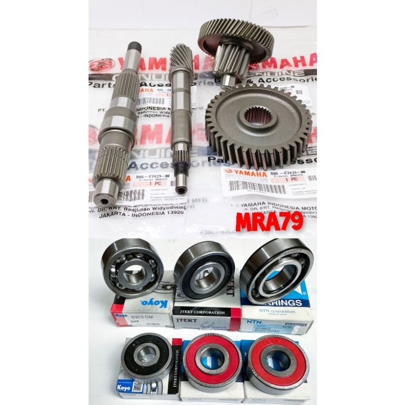 Jual Gigi rasio set B6H 4PCS+Bearing rasio KOYO/NTN 6PCS Yamaha Nmax ...