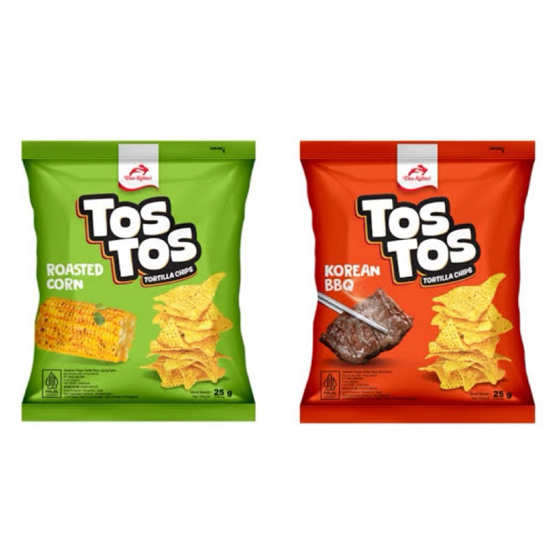 Jual Dua Kelinci Tos Tos Tortilla Chips renceng 10pcs | Shopee Indonesia