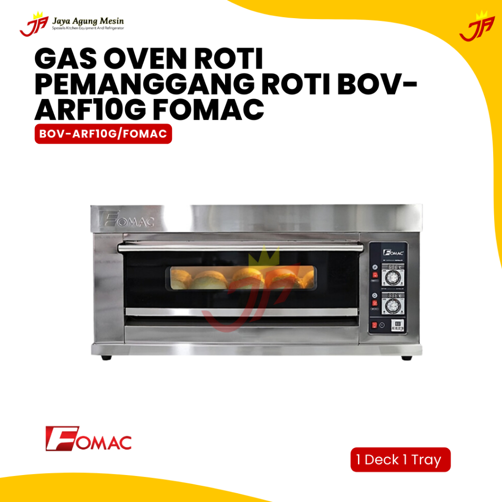 Jual FOMAC Gas Oven Roti 1 Deck 1 Tray Pemanggang Roti BOV-ARF10G ...