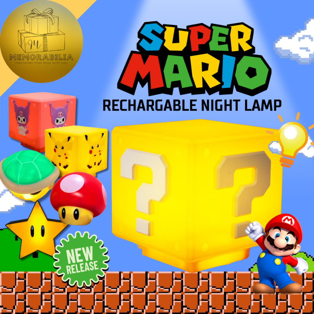 Jual Super Mario Lampu malam lampu Tidur Meja Hadiah Kado Ulang Tahun ...